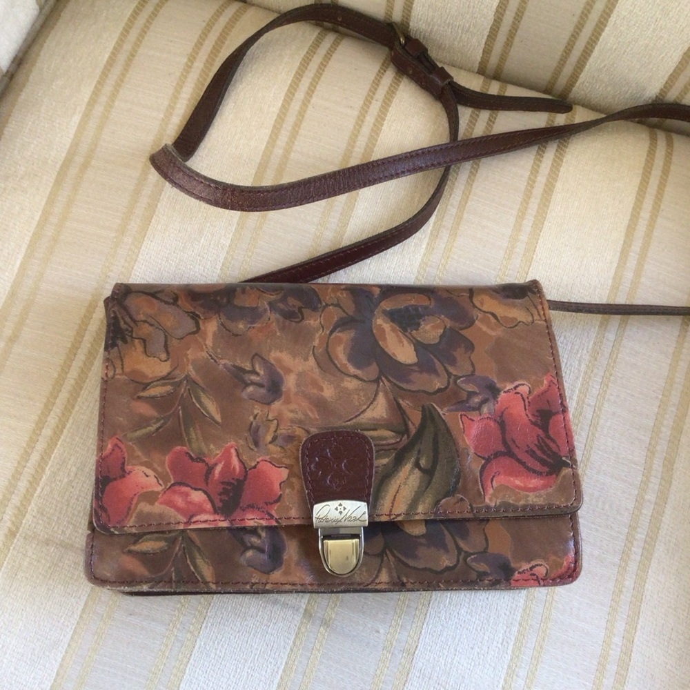 Leather Patricia Nash crossbody Handbag